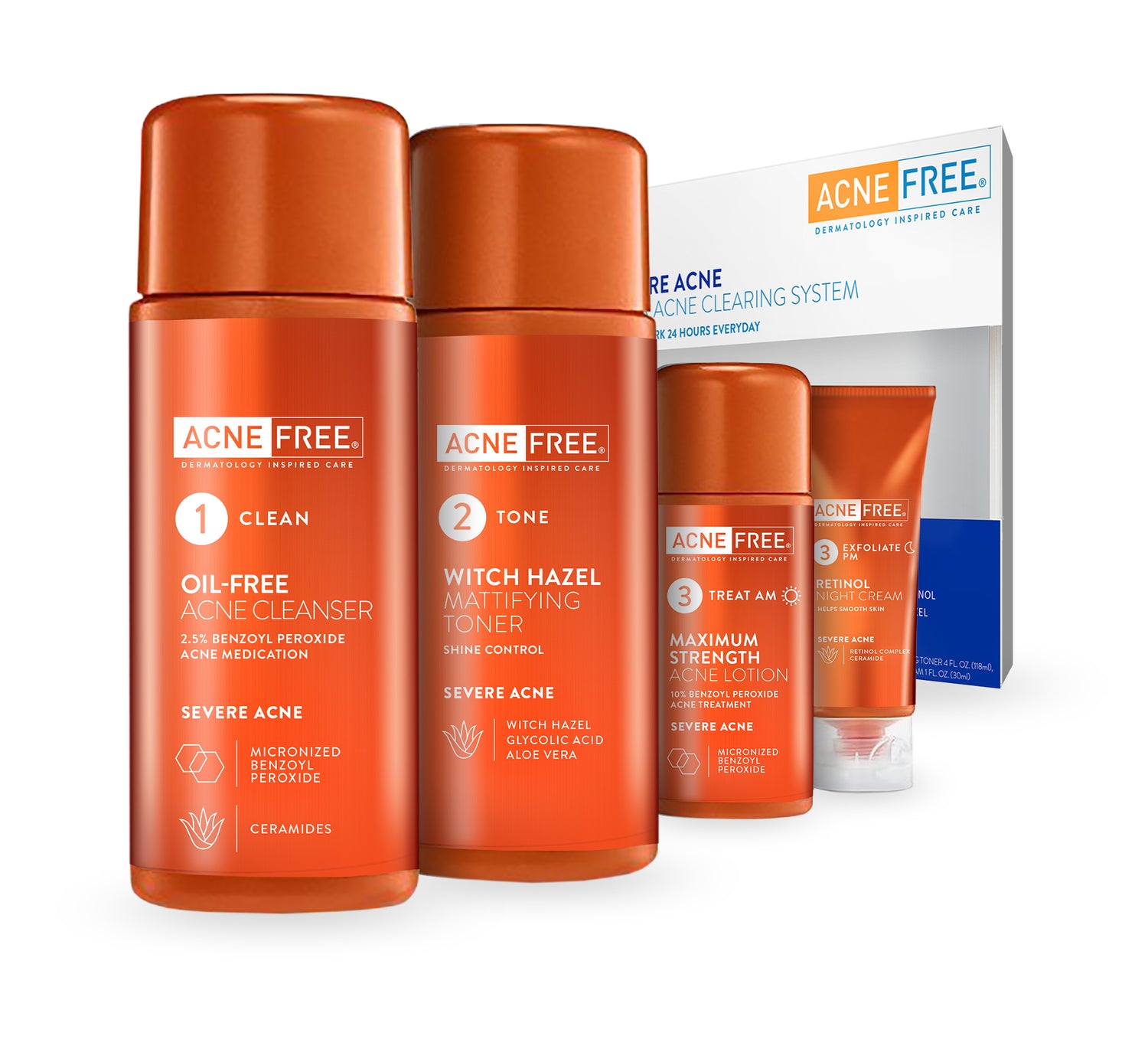 Severe Acne 24 HR Clearing System