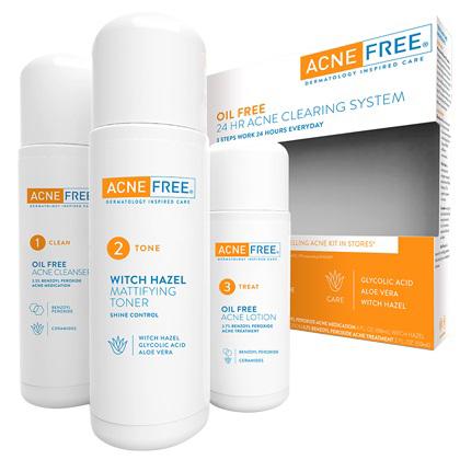Oil Free 24 HR Acne Clearing System